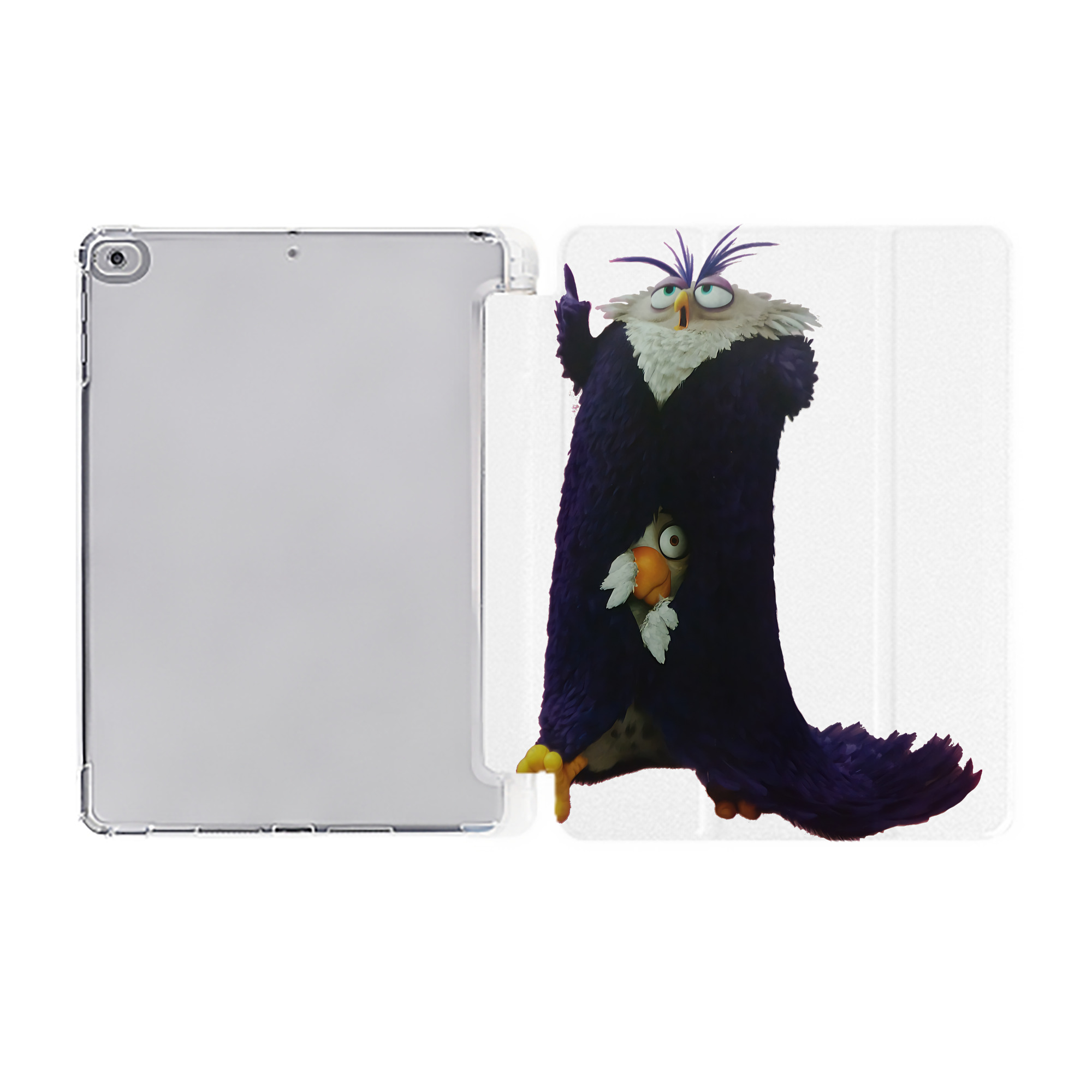 （画像用） Angry Birds アングリーバード IPad ケース ペン収納付き 三つ折りスタンド PUレザー×シリコン 対応機種9.5/10.5/10.9インチ